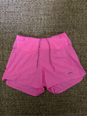 Nike Trail Second Sunrise 5'' Dri-FIT ADV Pink Running Shorts Size M HJ3572-684